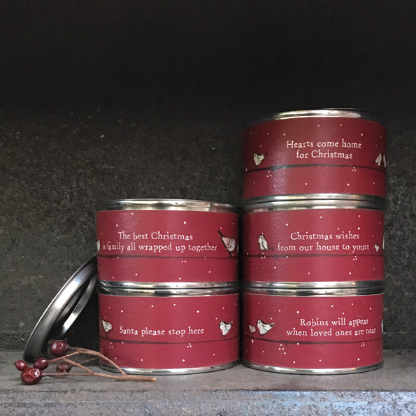 Red robin candle-Hearts come home