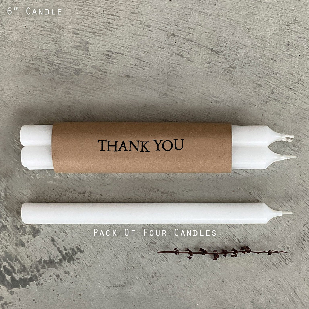 Wrapped candles-Thank you