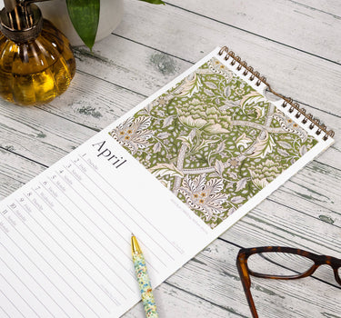 William Morris Slim Wall Calendar 2027