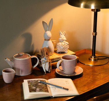 Small Ceramic Bunny With Bow