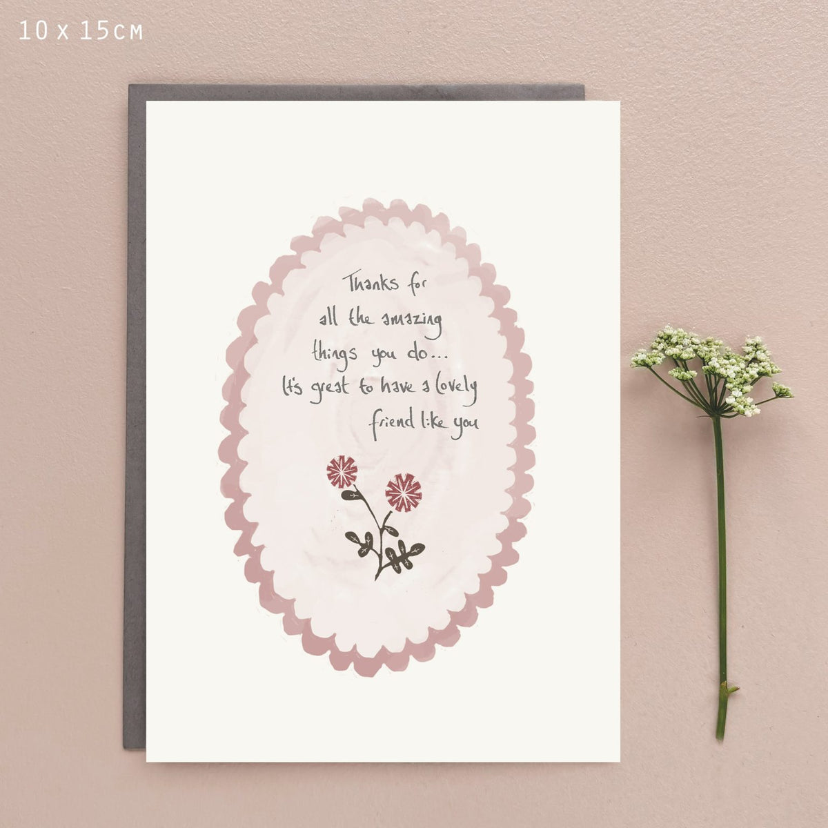Petal edge card-Thanks for all the amazing things