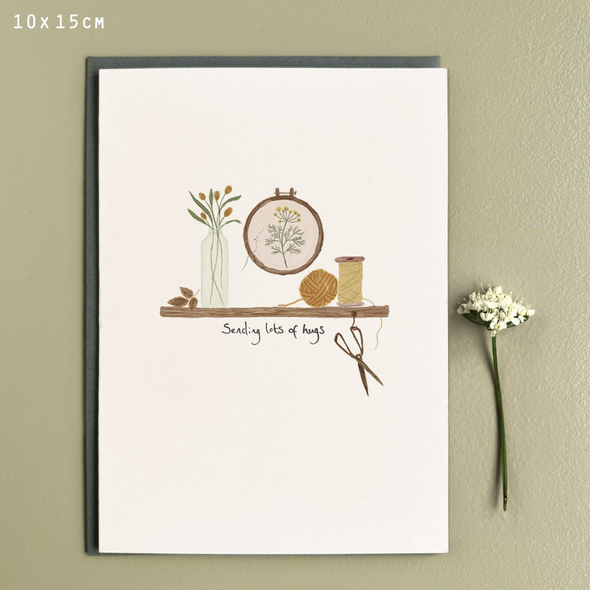 Country collection card-Sending lots of hugs
