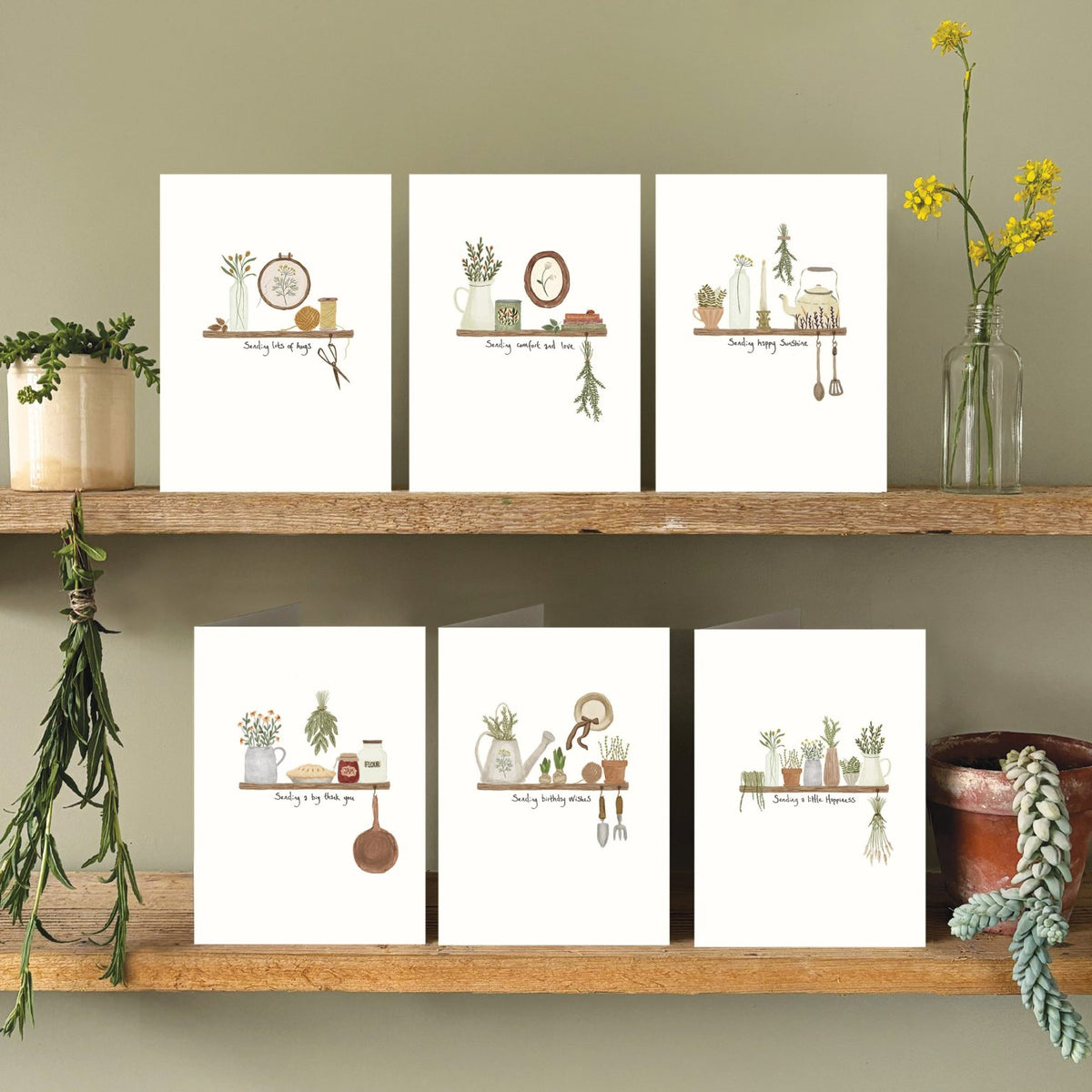 Country collection card-Sending lots of hugs