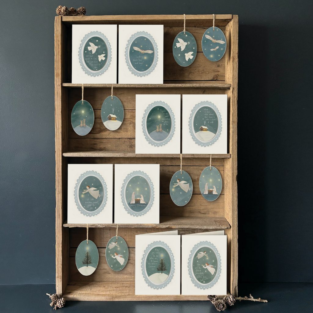 Starry night card-Sending love & hugs