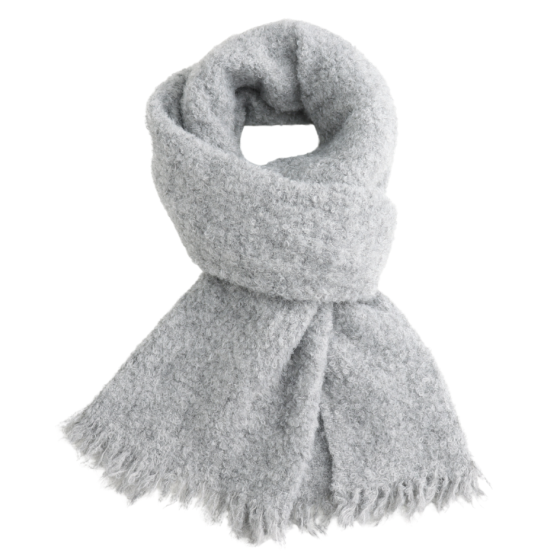Plain Teddy Wool Scarf cream