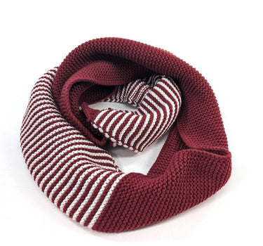 Pandji - Half & Half Double Snood - Dark Red