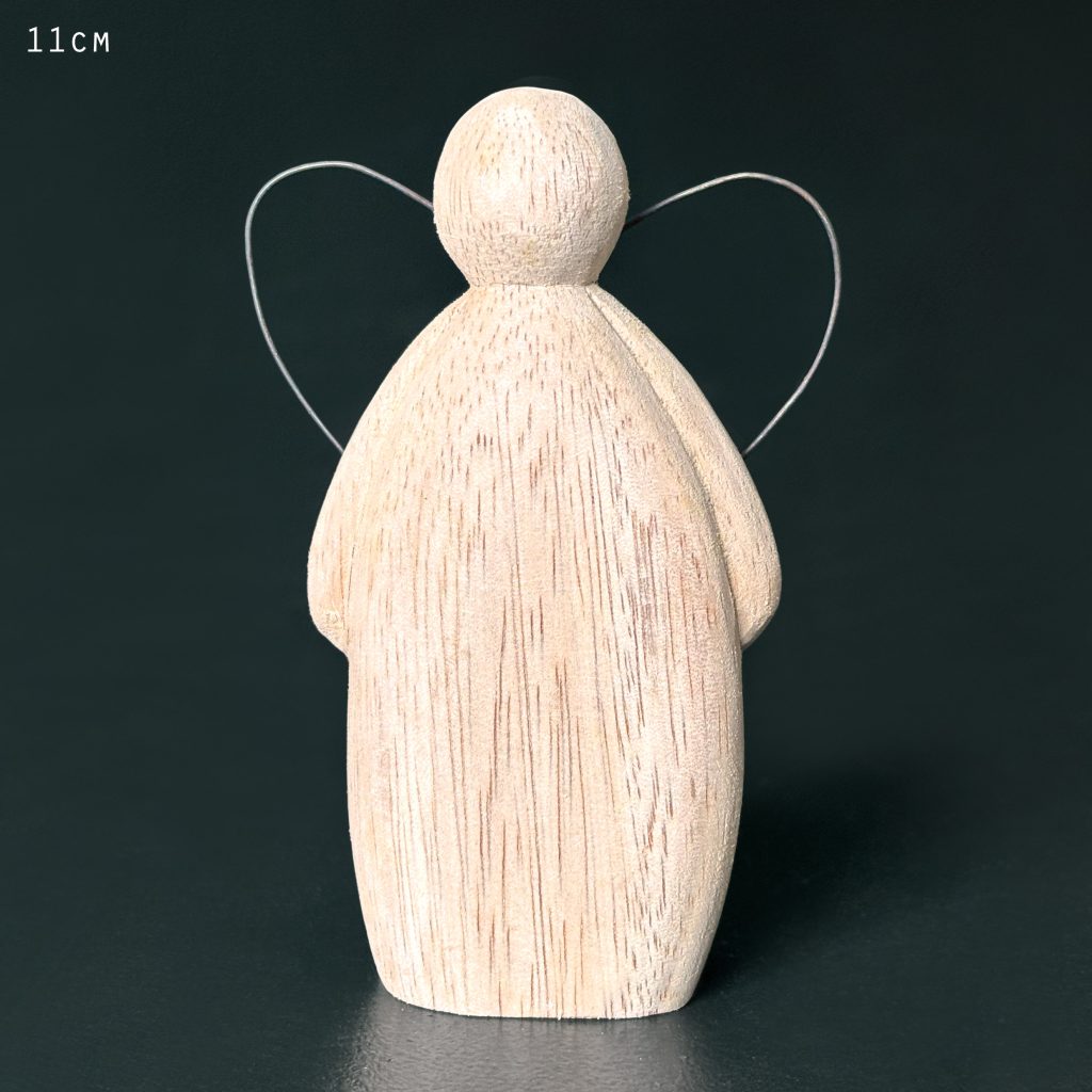 Wooden angel-Large natural