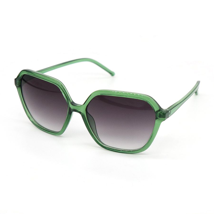 Recycled hexagon sunglasses in emerald green