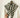 Striped knit triangle scarf: Kaki