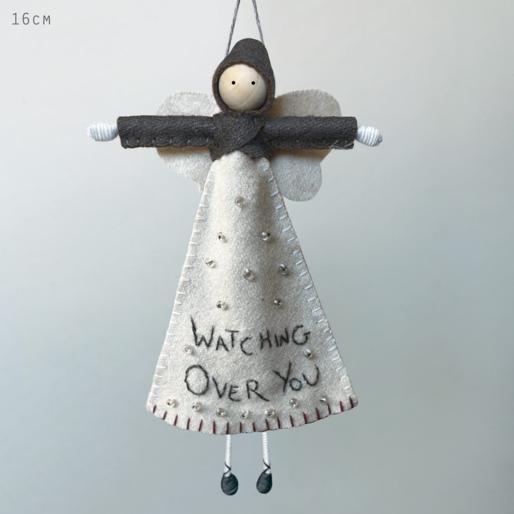 Hand stitch angel-Watching over you