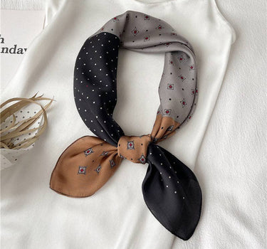Fashion Polka Dot Print Silk Scarf