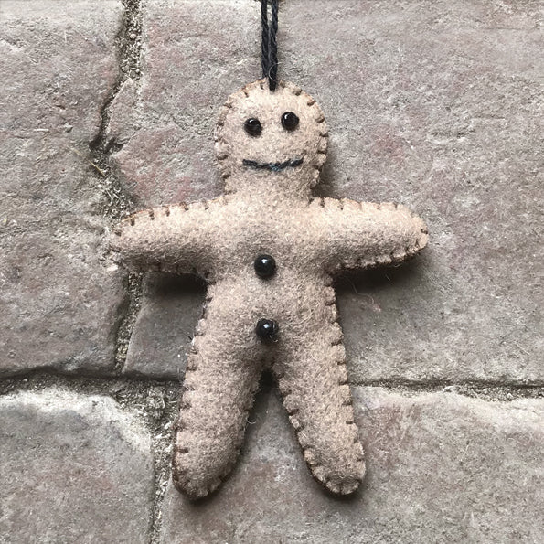 Felt hanging gingerbread man