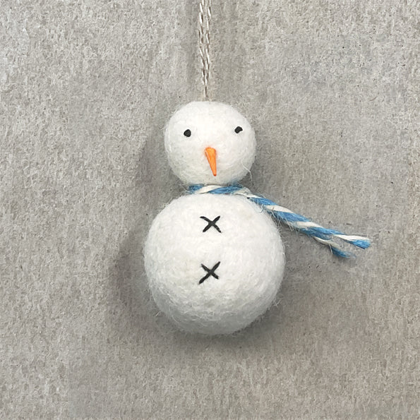 Felt hanging snowman-Round