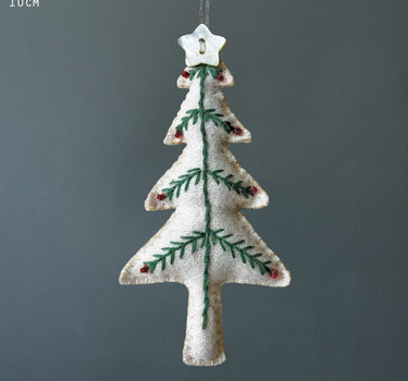 Embroidered hanging tree