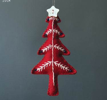 Embroidered hanging tree