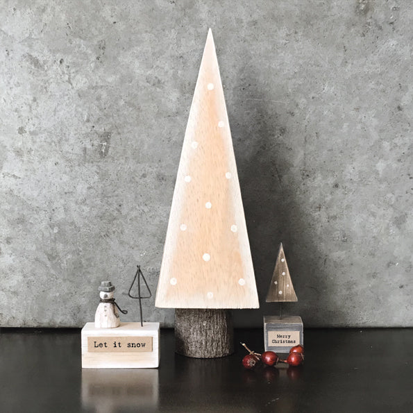 Square wooden Christmas tree