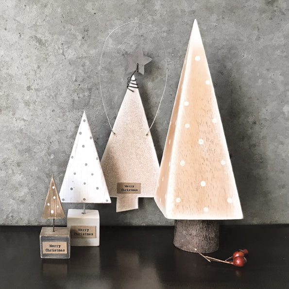 Square wooden Christmas tree