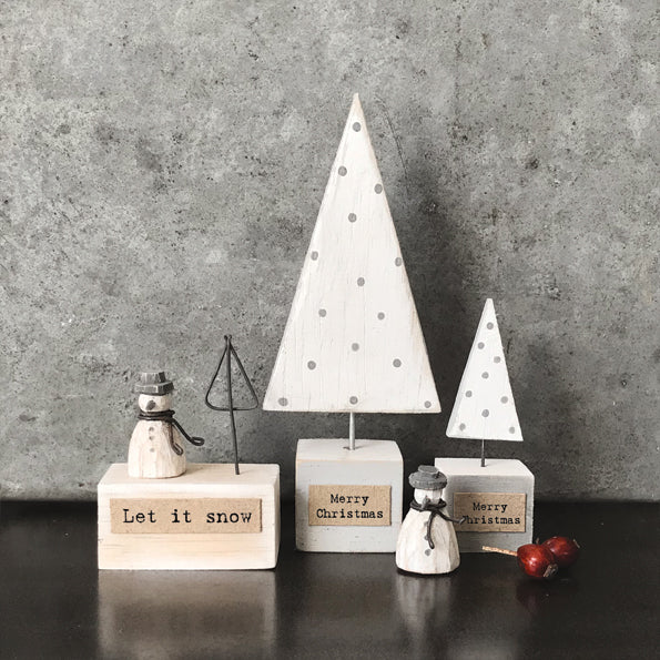 Handmade Xmas tree-White