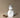 Wooden snowman-Grey mittens