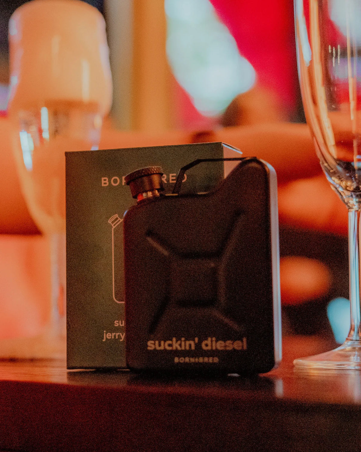 &#39;Suckin&#39; Diesel&#39; Jerry Can Hip Flask | Born &amp; Bred