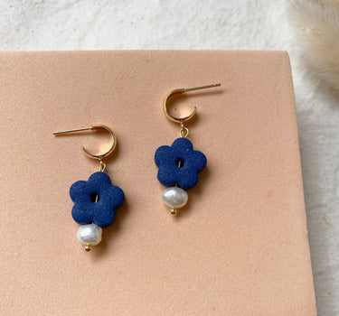 Floral Hoop Earrings