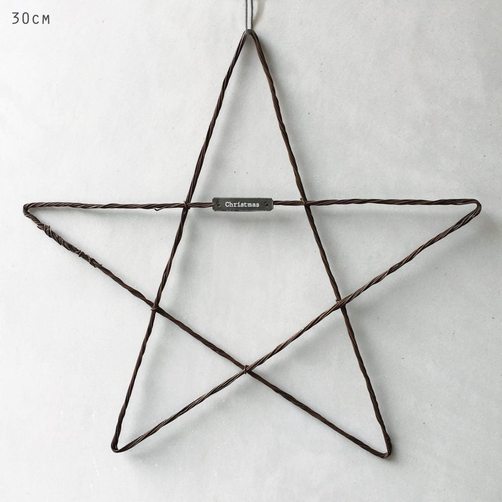 Metal hanging star-Christmas/Lg