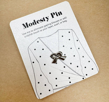 Modesty Bow pin Brooch