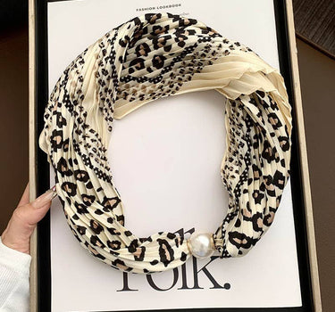 Magnetic Pearl Long Scarf Neck