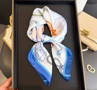 Silk-touch scarf bows