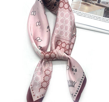 Scarf touch silk patterned