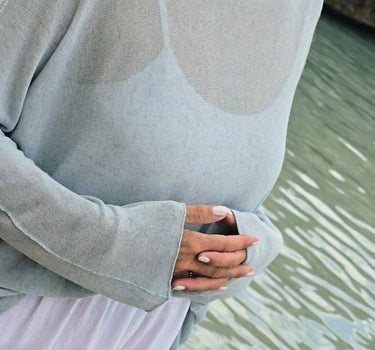 Linen Blend Long Sleeve Tunic