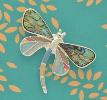 Multicolour Dragonfly Magnetic Brooch