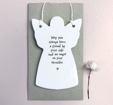 Porcelain angel-May you always have a friend