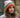 Mauve and rainbow stripe beanie hat