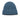 Dusky teal sequin ribbed beanie