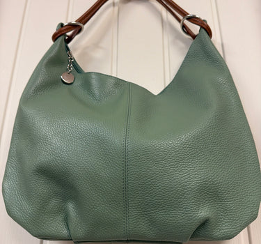 Leather Slouchy Hobo Bag