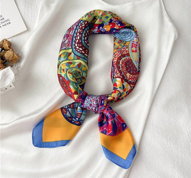 Fashion Polka Dot Print Silk Scarf