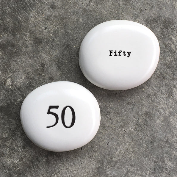 Number pebble-50