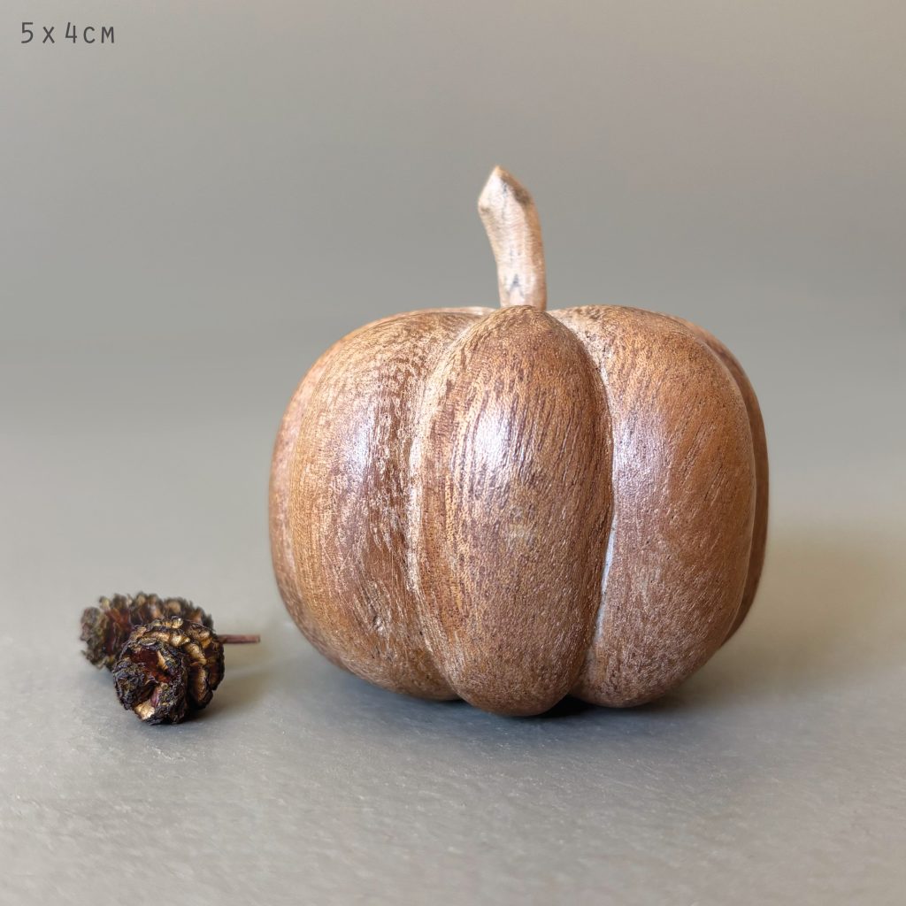 Wooden pumpkin-Large