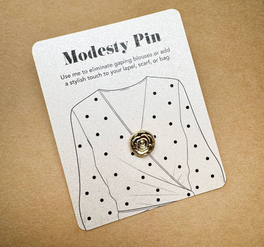 Modesty Rose Pin Brooch