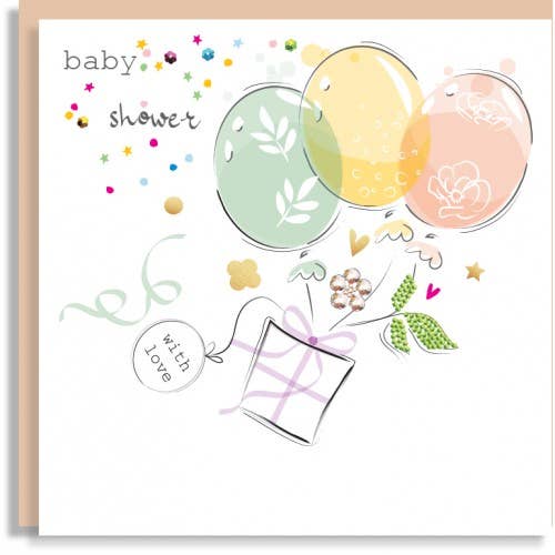 Baby Shower Sequin Card U44