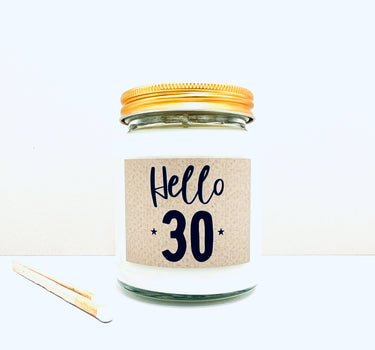 30 Milestone birthday age handmade soy scented candle