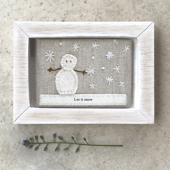 Embroidered pic-Let it snow