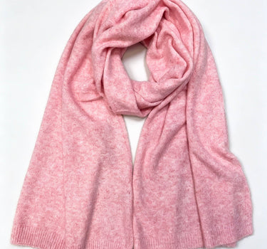 Soft solid knitted scarf