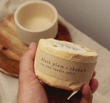 Black Plum & Rhubarb Candle Refill