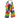 Rainbow mix classic knit colour block stripe scarf