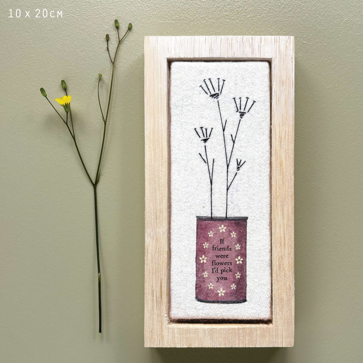Long thread flower pic-If friends were flowers