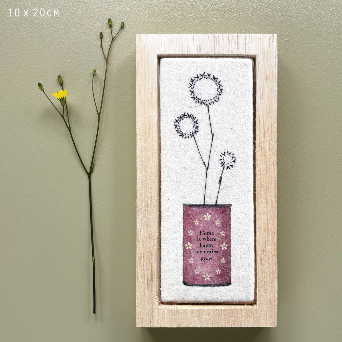 Long thread flower pic-Home is where