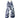 Recycled navy silky tropical leaf print scarf