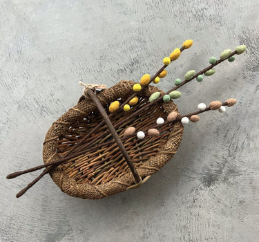 Felt branch-Yellow berries